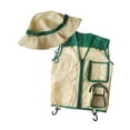 thumbnail image 4 of Chaleco y sombrero de explorador para niños, conjunto de chaleco y sombrero de carga, kit de explorador para exteriores para parque Verde, 4 of 9
