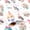 White - Birthday Cat, variant on Burymento Dinosaur Wrapping Paper Roll, Watercolor Dinosaurs in Advenbture Gift Wrap Paper for Boys Girls Birthday, Baby Shower, Dino Party, Baptism, Graduation (17 Inch x 16.5 Feet, Mini Roll )