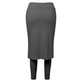 thumbnail image 7 of Womens Tennis Skirt With Built In Capri Leggings Pockets Knee Length Skorts Skirts Skirts For Hiking Sports Long Jean Skirt Leather Skirts Long Skirts for Women High Waist Satin Skirt Long Lace Skirt, 7 of 7