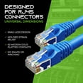thumbnail image 4 of GearIT Cat 6 Ethernet Cable Snagless Patch Computer LAN Network Cord, Blue 1 ft. 50-Pack, 4 of 8
