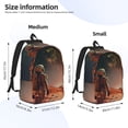 thumbnail image 2 of Disketp Astronaut On Mars A Mochila de Lona Estampada, Mochila Escolar de Viaje Ligera para Estudiantes y Portátil-Medium, 2 of 5