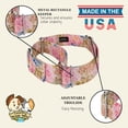 thumbnail image 7 of Country Brook Petz® 1 1/2 inch Watercolor Peonies Martingale Dog Collar, Medium, 7 of 7