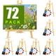 thumbnail image 1 of Aroic Juego De Pintura Profesional De 72 Piezas Con Caballetes, 6 Caballetes De Madera, 6 Paquetes De 60 Pinceles Con Cabezal De Cepillo De Nailon Y 6 Paletas, Kit De Suministros De Pintura Para Niños, 1 of 7