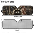 thumbnail image 7 of Uorisanigo Windshield Sun Shade,Camo American Flag Raccoon Car Sunshade for Jeep Wrangler JK JKU JL JLU 1997-2023 & Jeep Gladiator JT 2020-2023,UV Rays Blocker Sun Visor Shield Keep Vehicle Cool, 7 of 7