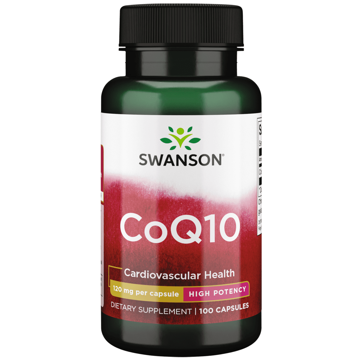 Swanson CoQ10 - Helps Promote Heart Health, Energy Support, & Aids Overall Cardiovascular System Health - Helps Maintain Coenzyme Q10 Supplement - (100 Capsules, 120mg Each)