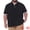 Black, variant on DARING DIVA Men's Big Tall Business Short Sleeve Office Knitted Golf Shirts XL Black