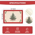 thumbnail image 6 of mubwai Xmas Pine Red Winter Placemats Set of 4, 12x18 Inch Christmas Table Mats for Table Runner Party Kitchen Dining Decoration, 6 of 6