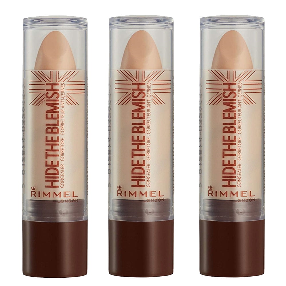 Pack of (3) Rimmel Hide The Blemish Concealer (w/clear cap) Golden Beige