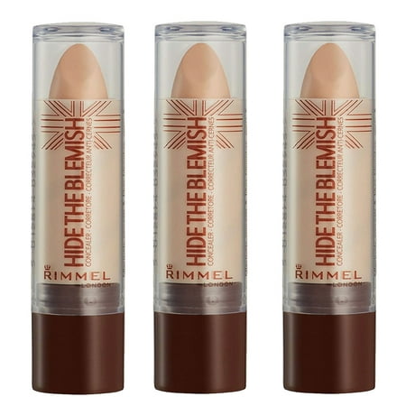 (3 Pack) Rimmel Hide The Blemish Concealer (w/clear cap) Golden Beige