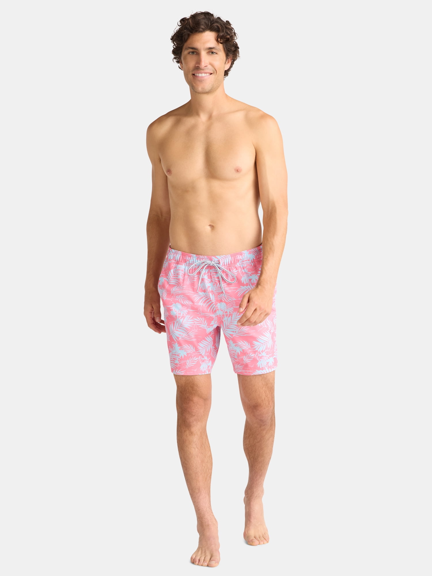 George Men's & Big Men's Performance Lined Swim Trunks, 7" Inseam, Sizes S-3XL