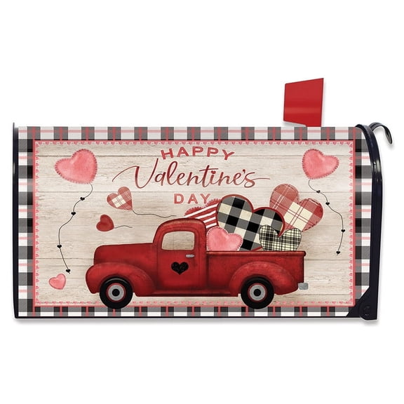 Briarwood Lane Valentine's Love Pickup Primitive Large Mailbox Cover