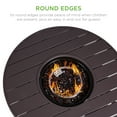 thumbnail image 3 of Best Choice Products 32in Round Gas Fire Pit Table, 50,000 BTU Outdoor Wicker Patio Propane Firepit w/ Cover - Brown, 3 of 8