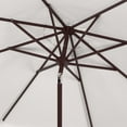 thumbnail image 4 of SAFAVIEH Outdoor Collection Zimmerman 11-Foot Round Market Umbrella Beige/White, 4 of 6