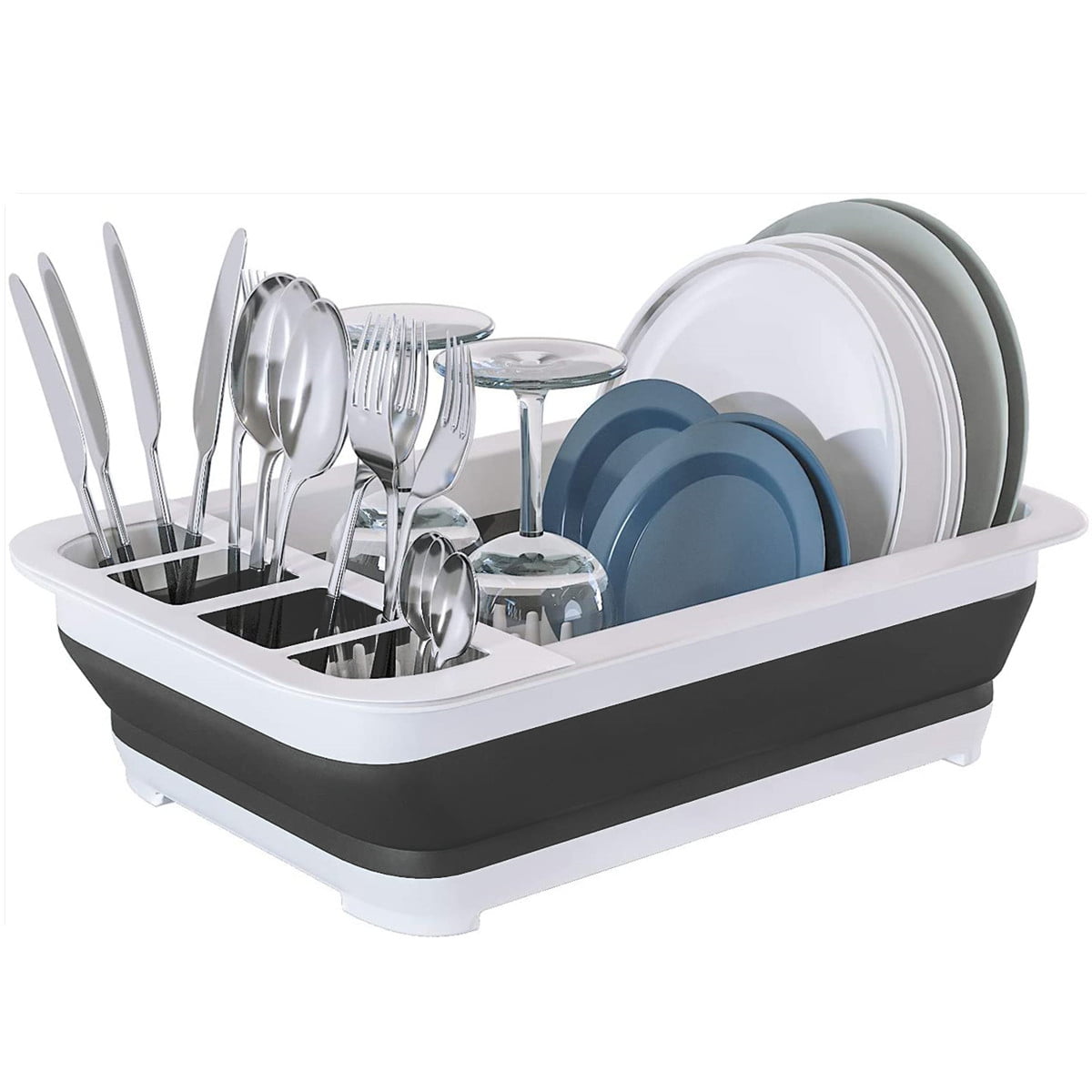 Hot 2021 Kitchen Bowls Storage Shelves Retractable Bowl Dish Holder Drain Rack