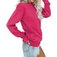 thumbnail image 4 of MOSHU Casual Womens Sweatshirts Crewneck Long Sleeve Tops Oversized Pullover Sweatshirt for Women, 4 of 10