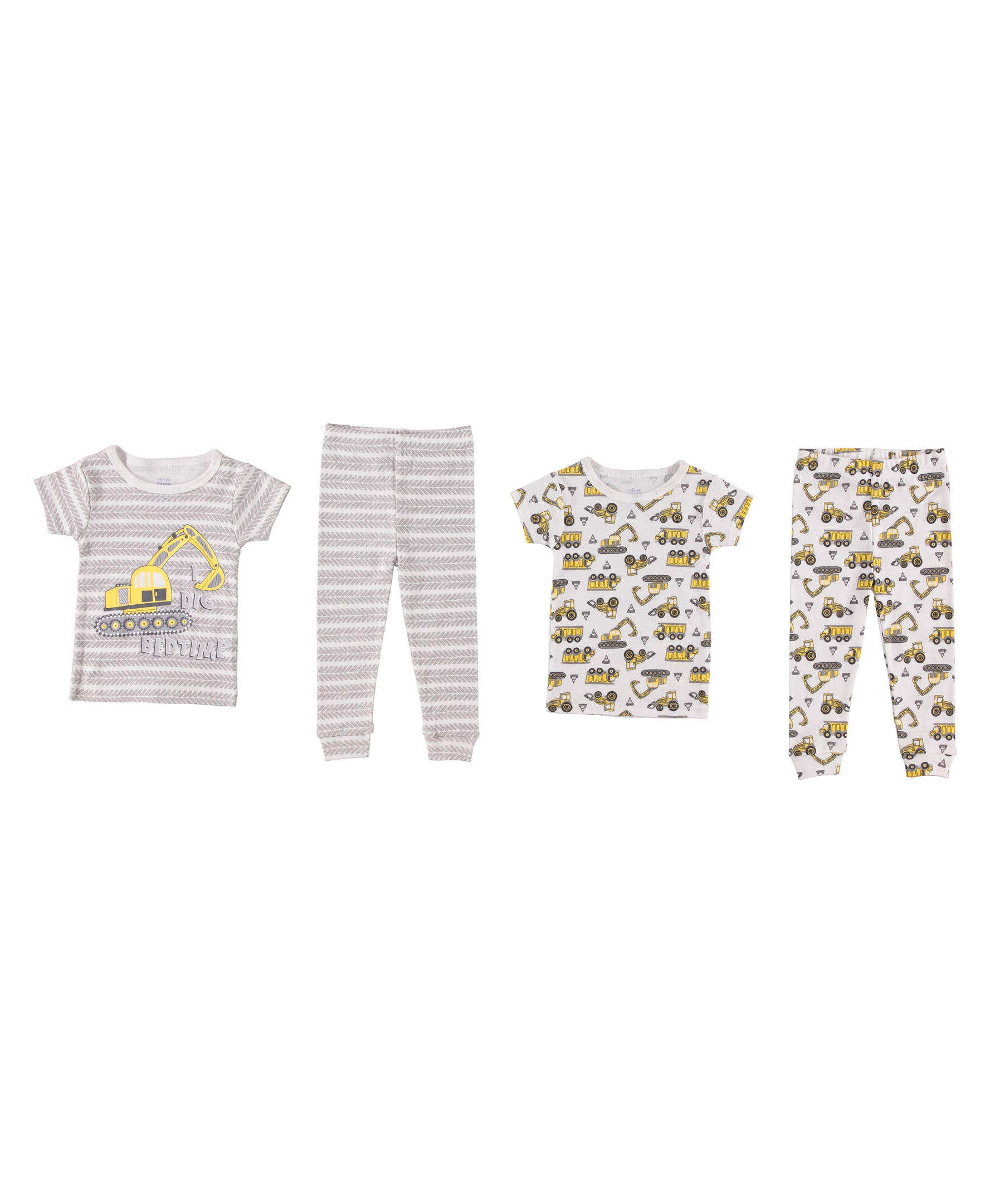 Cutie Pie Dreamers Baby Boy & Toddler Boy 4 PC Tight Fit Cotton Sleepwear Pajamas, Sizes 12 Months-4T 12M-4T