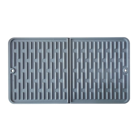 

Cup Heat Resistant Dish Drying Mat Foldable Cushion Non Slip Soft Silicone Home