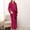 Hot Pink, variant on Voncos Flannel Nightgowns for Women Men Couple Warm Bath Robe Fall Winter Plush Home Pajamas Sleepwear