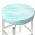 thumbnail image 3 of Fotbe Blue Bright Stool Covers Round,Waterproof Round Bar Stool Covers Bar Chair Covers Washable Stool Cushion Slipcover for 12-14 Inch Chair-14 inch, 3 of 7
