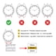 thumbnail image 5 of Correas de reloj de cuero Uxcell para hombres y mujeres, correa de reloj de liberación rápida de 12 mm con patrón de cocodrilo, correa de cuero plana y delgada elegante con herramientas, roja, 5 of 7
