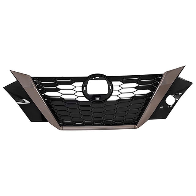 Parrilla Sentra 2020 A 2021 Nissan TONG YANG Con moldura humo/cromada Sin hoyo para cámara