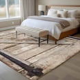 thumbnail image 4 of Rectangle Area Rugs 5 x 7 Ft, Farmhouse Wood Grain Non-Slip Residential Carpet, Vintage Country Barn Gate Brown Indoor Crawling Mats Runner Rugs for Living Room/Dining Room/Bedroom, 4 of 8