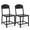 Black, variant on Gasee Dining Chairs Set of 2,Wood Dining Chairs with Metal Legs for Dining Room, Kitchen, Restaurant,Brown (Only Chairs)