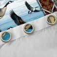 thumbnail image 4 of jejeloiu Wild Mallard Duck Black Out Curtains,Retro Aztec Geometric Curtains Pack of 2 (42x63 Each),Rustic Pine Tree Bedroom Curtains For Men Women,Ultra Soft Home Decor, 4 of 6