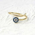 thumbnail image 6 of Bling Jewelry CZ Midi Knuckle Warp Evil Eye Ring Gold Plated .925 Sterling Silver, 6 of 6