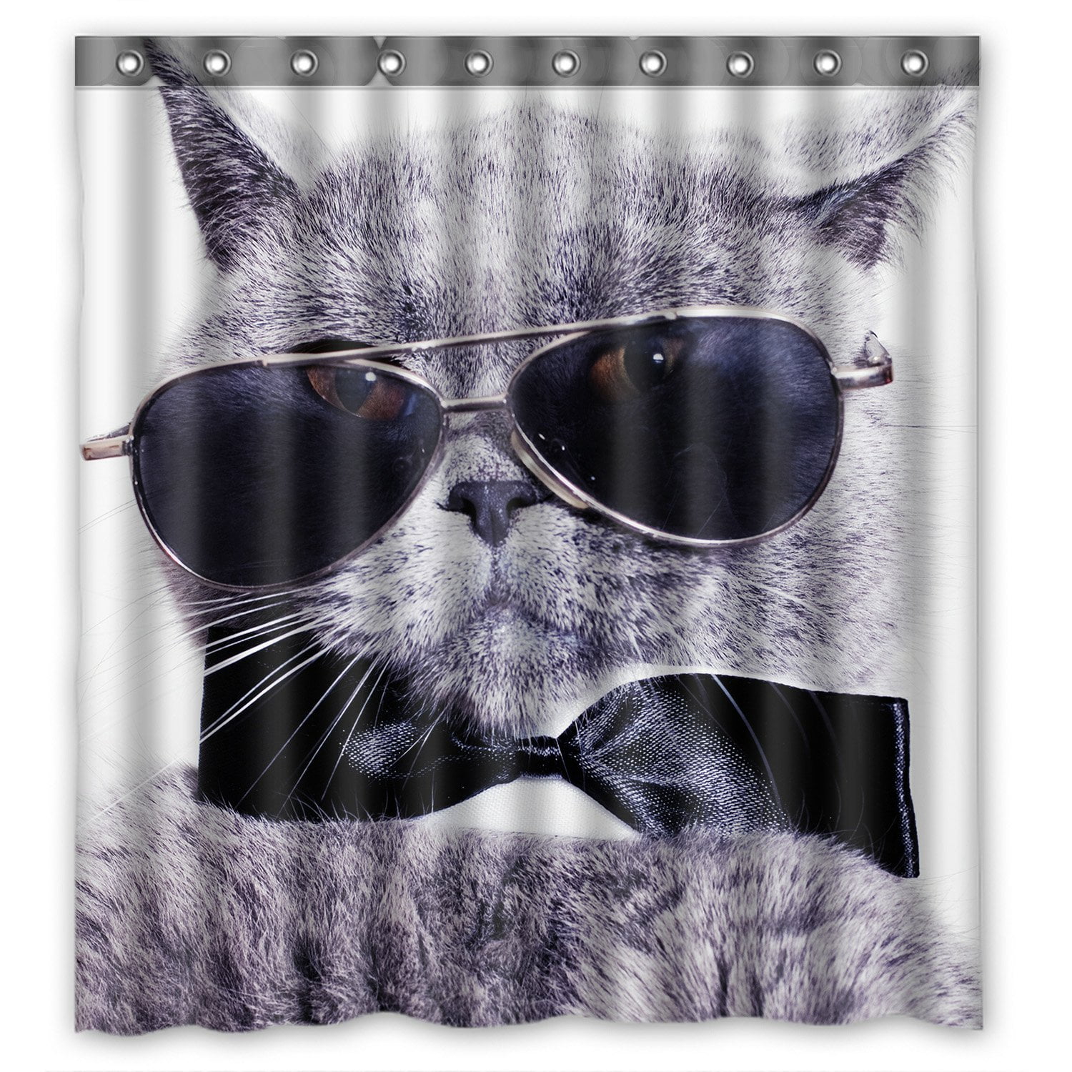 PHFZK Funny Cat Shower Curtain Portrait Of British Shorthair Gray Cat   5d1f36c8 98ca 4c6c 9575 096222340e0e 1.1b4793ab64c4e9475cafc324d294dbc5 