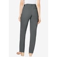 thumbnail image 3 of Jessica London Women's Plus Size Petite Stretch Cotton Chino Straight-Leg Pant, 3 of 4
