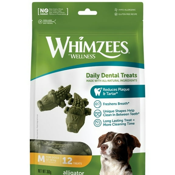 Whimzees Alligator Medium (12Pk) Case of 6