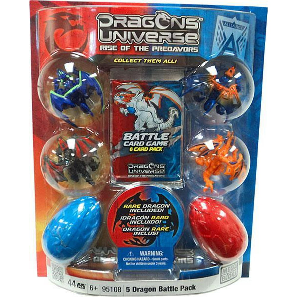 Dragons Universe 5 Dragon Battle Pack Set Mega Bloks 95108 Walmart