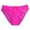 Hot Pink, variant on FASHOFT Womens Underwear Low Rise Stretch Bikini Lace Panties Hipster Ladies Briefs Beige L