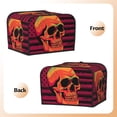 thumbnail image 3 of Lsque Skull And Flag Usa Print 4 Slice Toaster Cover , Kitchen Appliance Dustproof Protector , Toaster Protector Dustproof Kitchen Appliance Cover, 3 of 7