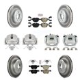 thumbnail image 1 of Transit Auto Front Rear Disc Brake Caliper Coated Rotors and Semi-Metallic Pads Kit (10Pc) for Car BMW 528i xDrive Without Performance Brakes with 330mm Diameter Rotor KCG-101511N, 1 of 11