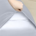 thumbnail image 3 of REGALWOVEN 1 Pcs Satin Pillow Cases for Hair and Skin Breathable, Cooling Pillow Covers Light Gray King, 3 of 7