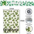 thumbnail image 6 of Welcome St. Patricks Day Garden Flags 12x18 Inch Double Sided, Seasonal Lucky Sharmrocks Clover Decorations, Small Spring Irish Decor for Yard Outside Outdoor Anniversary, 6 of 6