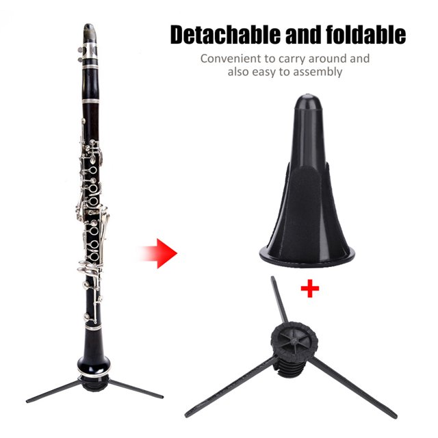 Soporte para clarinete, soporte para clarinete plegable desmontable, soporte para clarinete portátil, soporte para clarinete elaborado por expertos