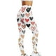 thumbnail image 2 of Gibobby Leggings Con Forro Polar Mujer Medias para mujer Compresión Día para San Valentín Patten Pantalones de cintura alta Yoga Correr Fitness Leggings de cintura alta（Blanco， S), 2 of 4