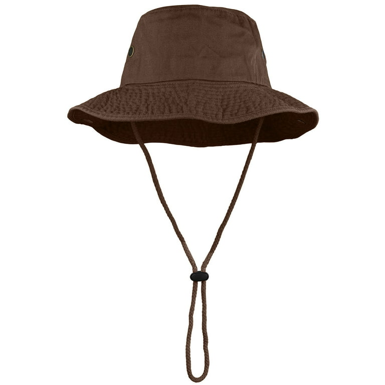 Handmade Bucket Hat, 70's Print Hat, Brown Fishing Hat, Small Hat