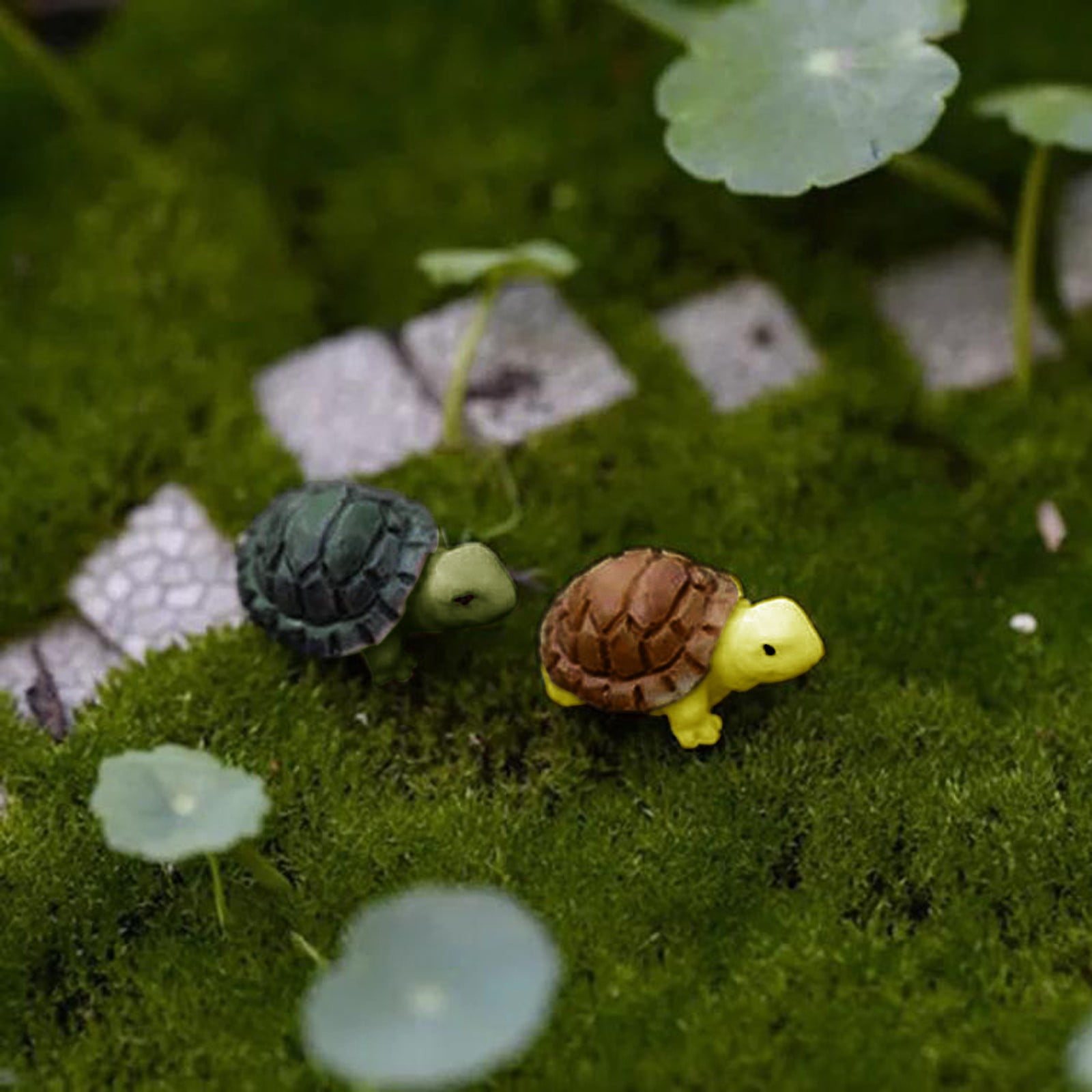 Miniature Wooden House Dollhouse Landscape Bonsai Craft DIY Garden Decors 
