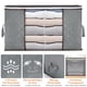 thumbnail image 4 of VIOPY 105L Bolsas De Almacenamiento, 4 Piezas Bolsas Para Guardar Cobijas Y Edredones Transparente Plegable, Cajas De Almacenamiento Para Ropa Con Asa Reforzada, Almacenamiento Para Ropa De Cama, 4 of 7