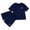 11@Dark Blue25, variant on Tiijoy Girls Summer Outfits Casual Short Sleeve T-Shirt Shorts Set, 2-Piece, Sizes 2-14