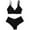 Black, variant on ALLLIST Plus Size Women's Bras Wireless Pack Lace Lingerie Sets Black Plain Comfy Ladie's Bras Xl-4xl