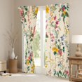thumbnail image 3 of Homewish Country Floral Blackout Curtains Set of 2 (52x84 Each),Natural Plant Window Curtains,Colorful Flower Curtains and Drapes For Men Women,Super Cozy Room Decor, 3 of 6