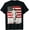 Black, variant on Jesus with American Flag T-Shirt,Black