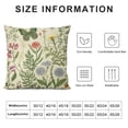thumbnail image 5 of JRXY Sage Green Floral Pillow Covers Spring Wild Flower Decorative Throw Pillows Outdoor Summer Plant Print Farmhouse Pillowcases Cushion Case Decor for Home Sofa Couch Bed White, 5 of 5