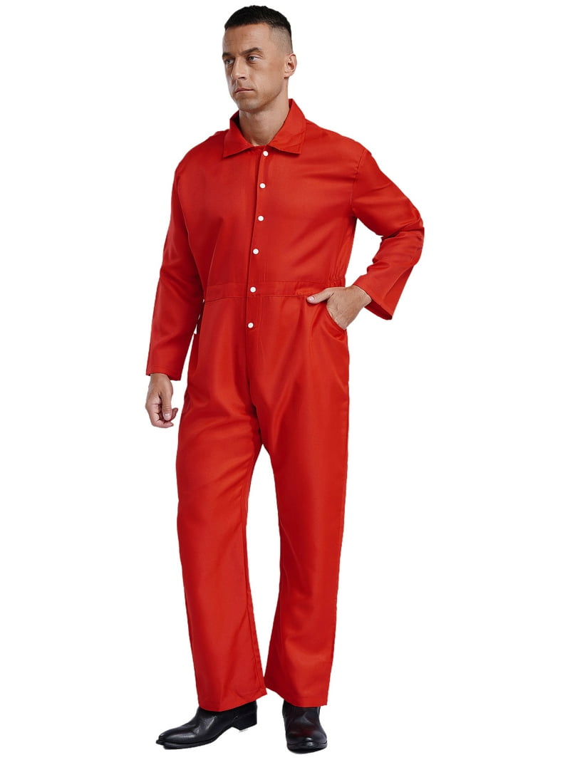 iEFiEL Mens Resistant Work Overalls Long Sleeve Workwear Jumpsuit