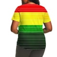 thumbnail image 3 of Moxiu 4th of July Plus Size Shirts Women Short Sleeve American Flag Graphic Tee Shirts Summer Round Neck Oversized Patriotic Tees Tops 2025 Multicolor,XXXL, 3 of 5